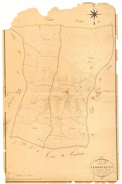 Plan napoléonien, atlas-C2 Larrouquet, Astaffort