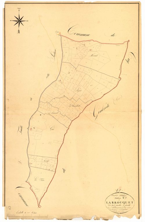 Plan napoléonien, atlas-C3 Larrouquet, Astaffort