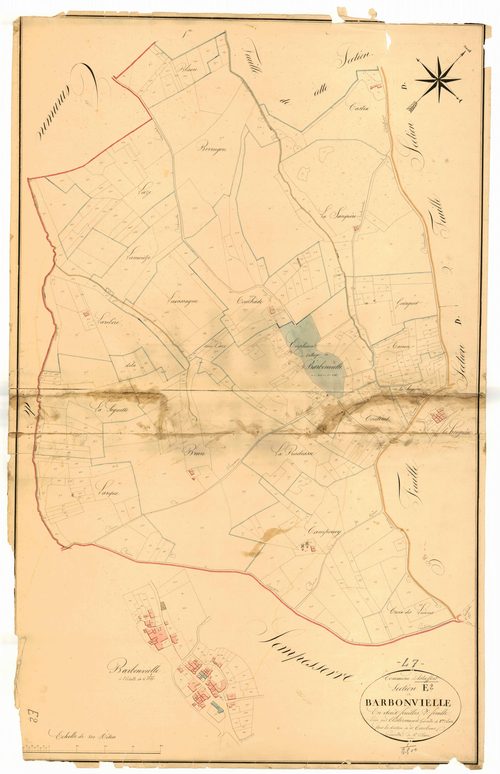 Plan napoléonien, atlas-E2 Barbonvielle, Astaffort