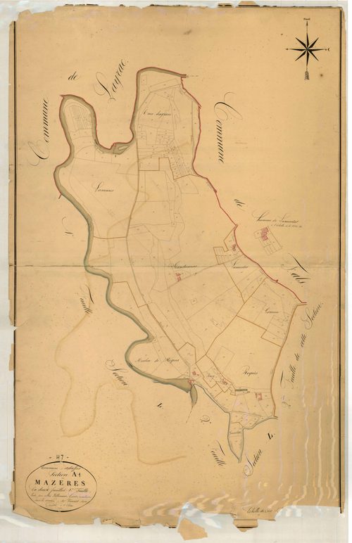 Plan napoléonien, atlas-A1 Mazères, Astaffort