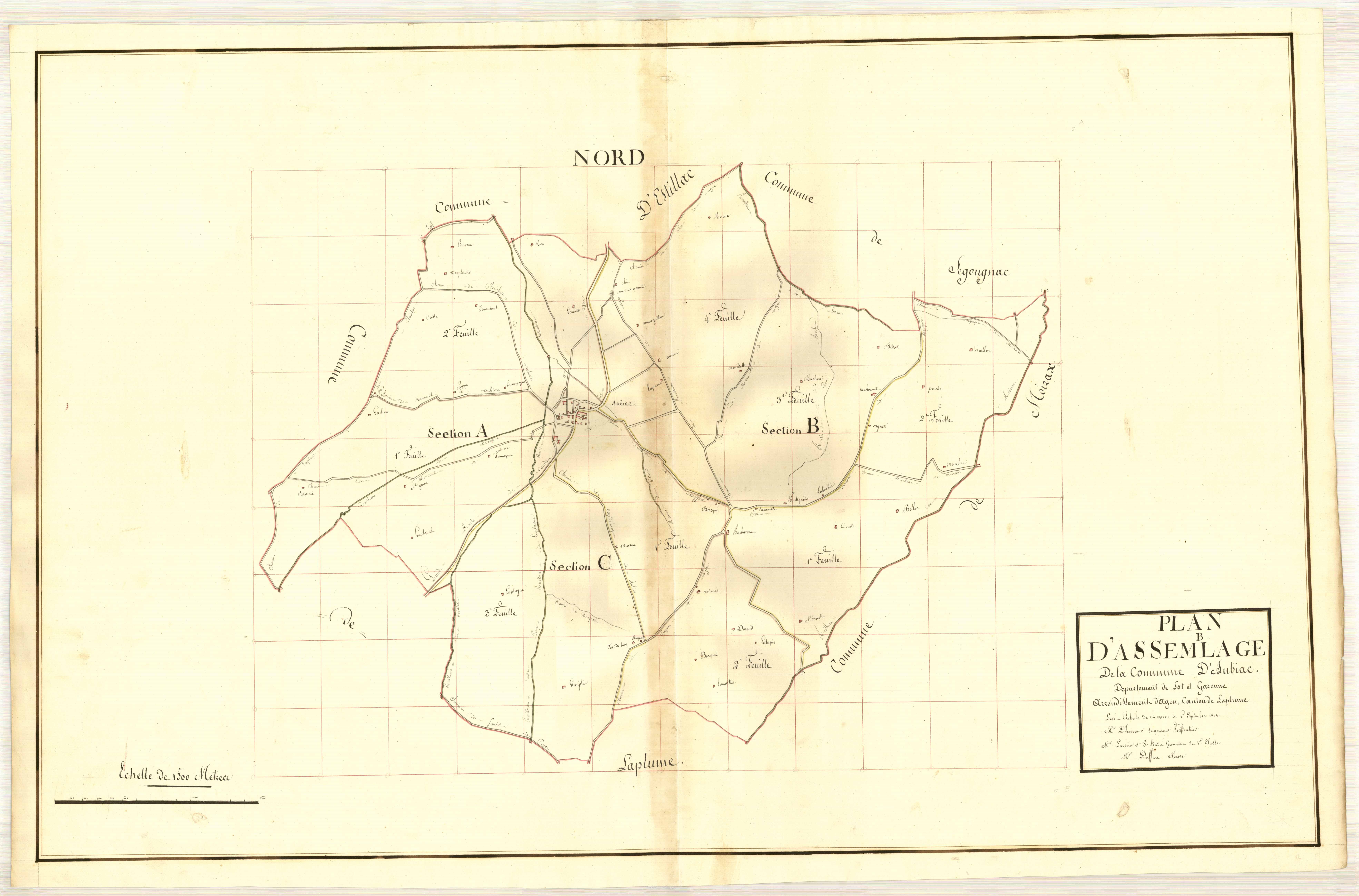 Plan primitif, atlas-TA, Aubiac