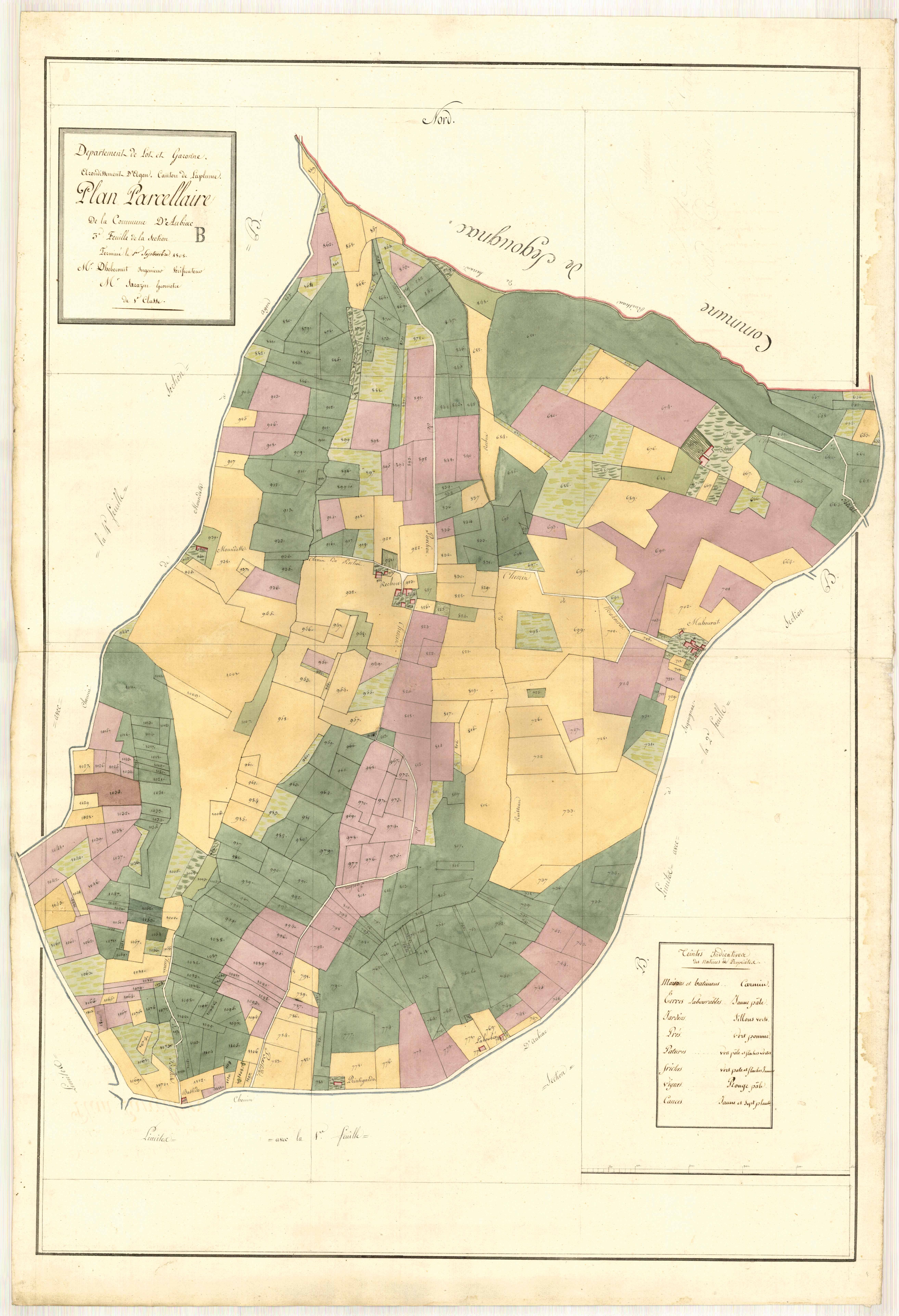 Plan primitif, atlas-B3, Aubiac