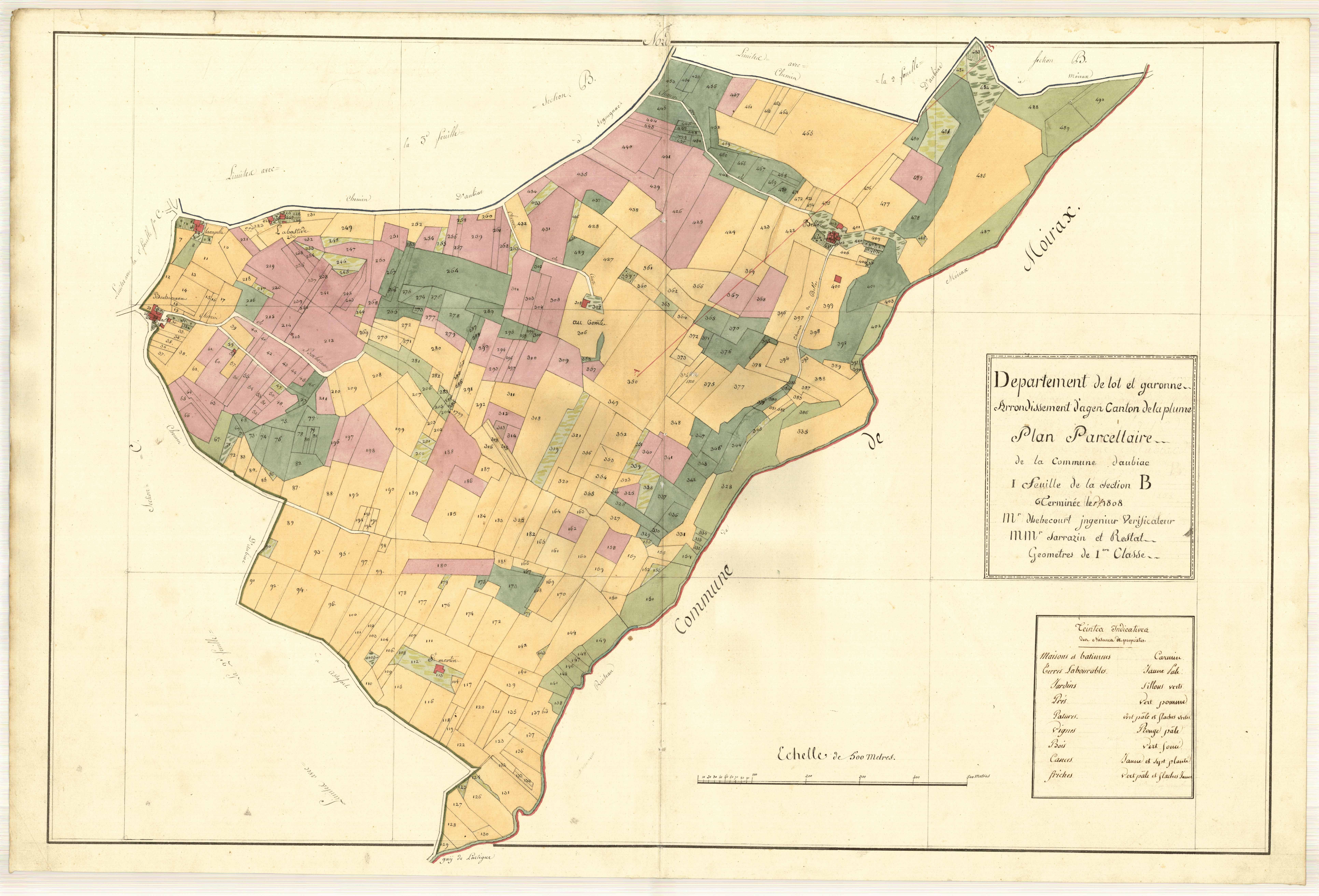 Plan primitif, atlas-B1, Aubiac
