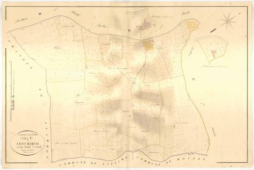 Plan napoléonien, atlas-C2 Saint-Martin, Aubiac