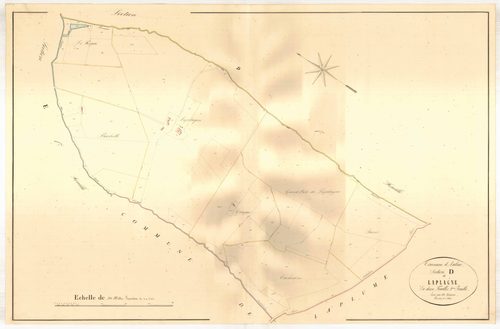 Plan napoléonien, atlas-D2 Laplagne, Aubiac