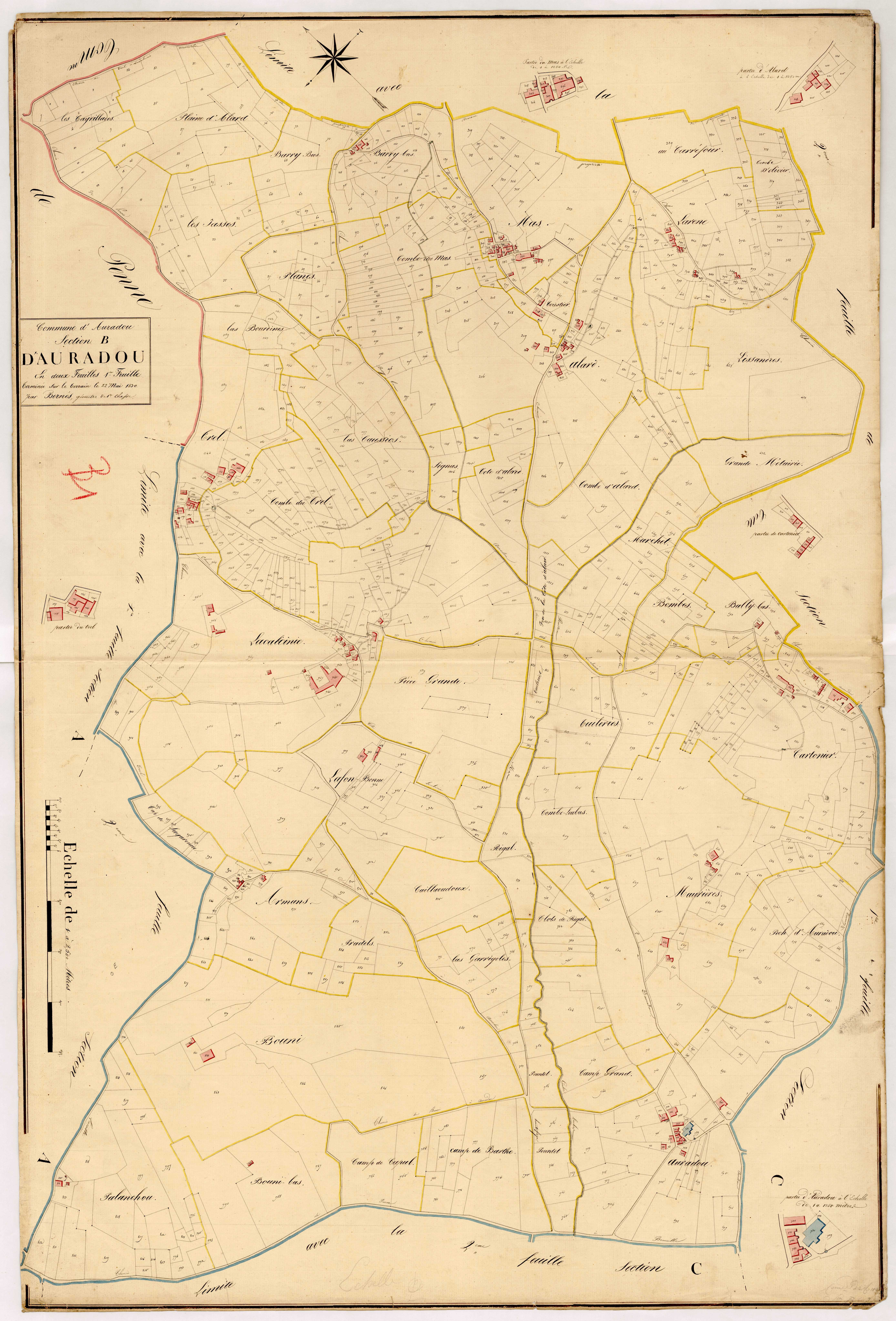 Plan napoléonien, atlas-B1 Auradou, Auradou