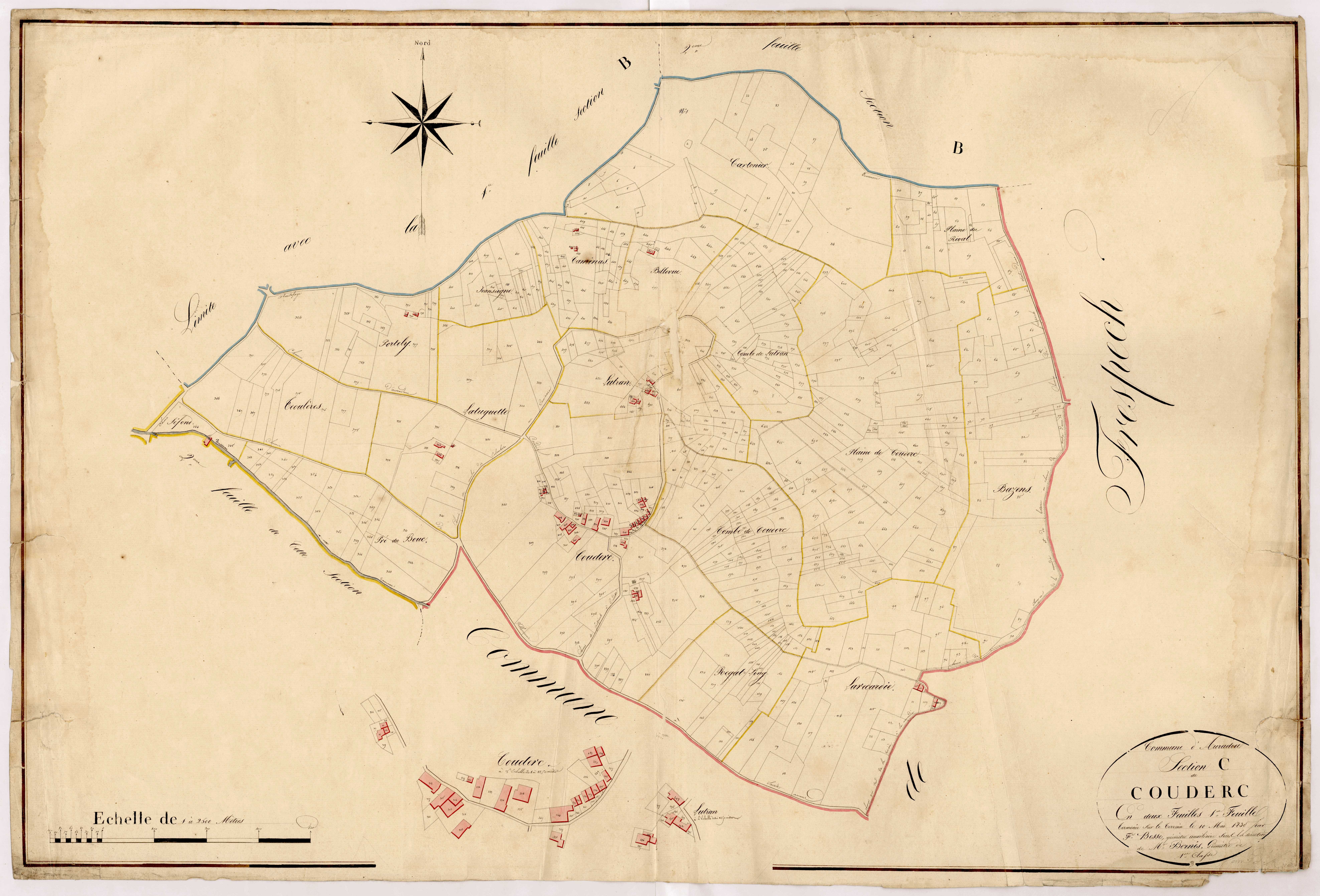 Plan napoléonien, atlas-C1 Couderc, Auradou