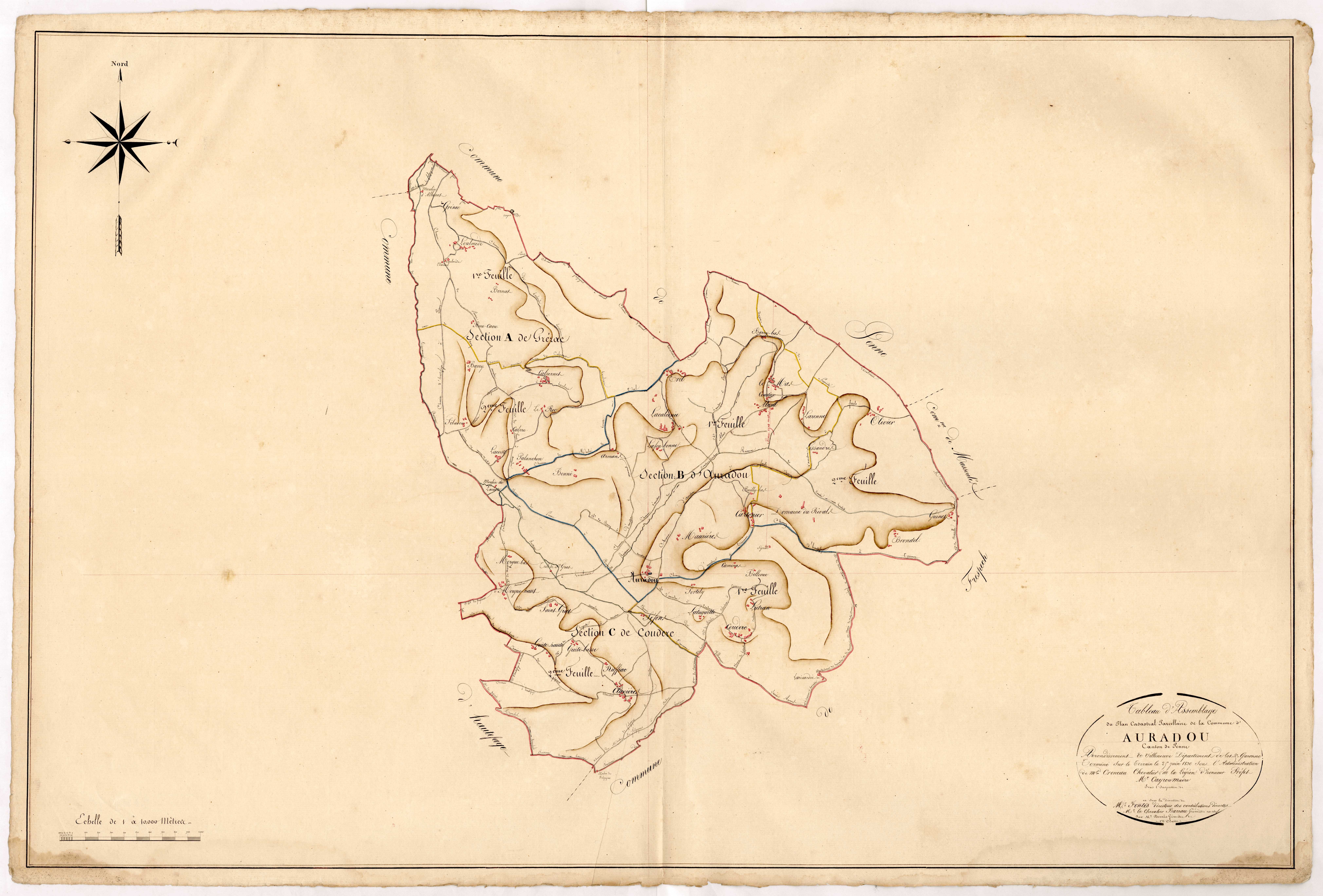 Plan napoléonien, atlas-TA, Auradou