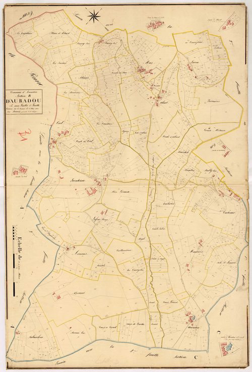 Plan napoléonien, atlas-B1 Auradou, Auradou
