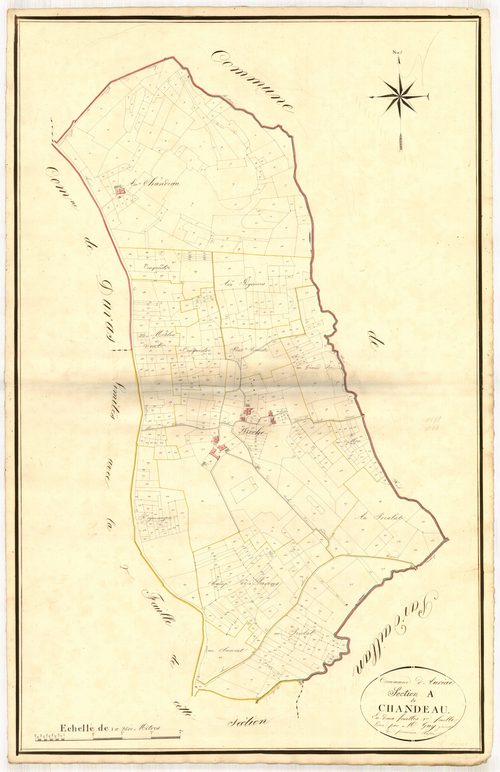 Plan napoléonien, atlas-A1 Le Chandeau, Auriac-sur-Dropt