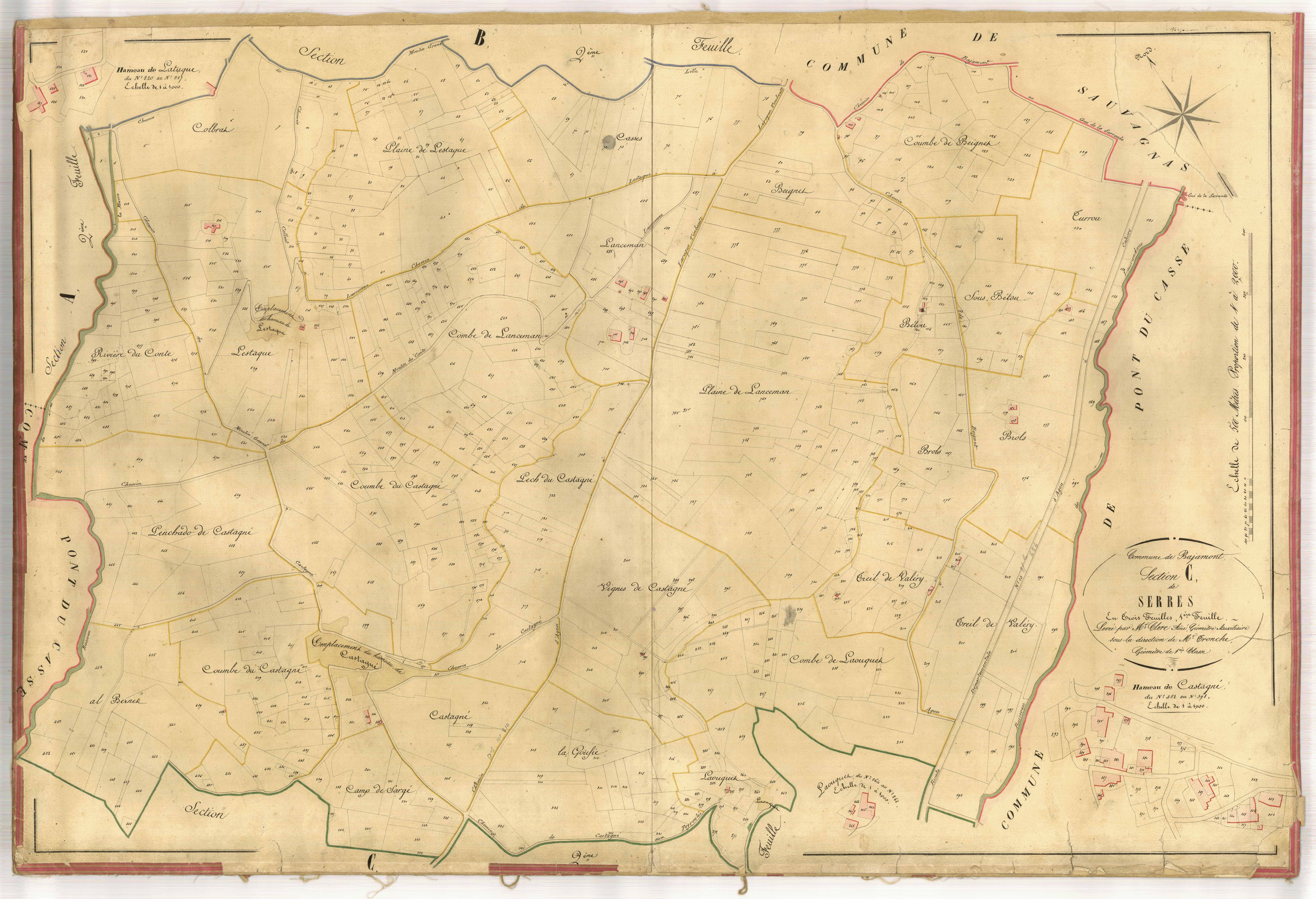 Plan napoléonien-C1 Serres, Bajamont