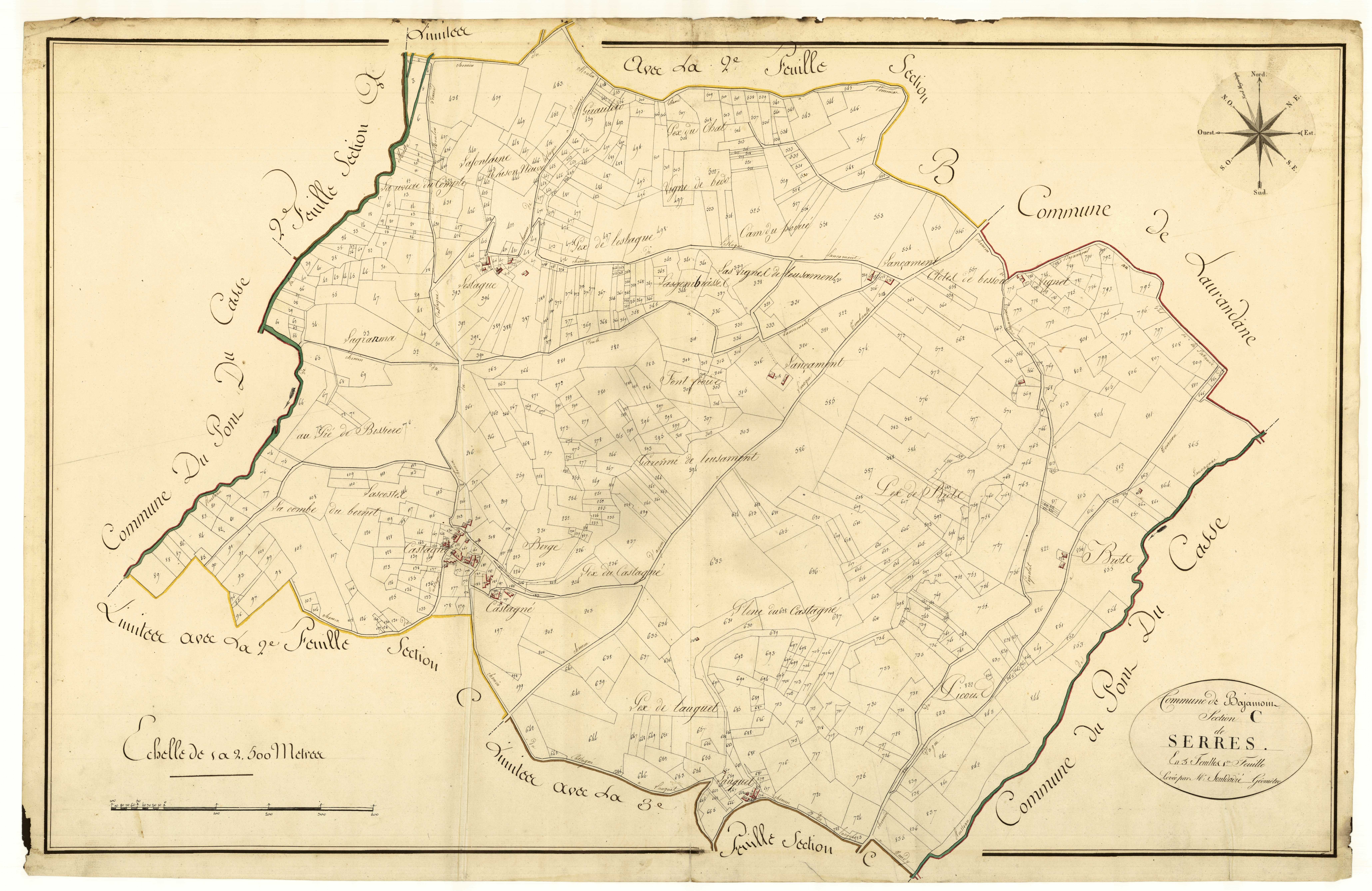 Plan primitif, atlas-C1 Serres, Bajamont