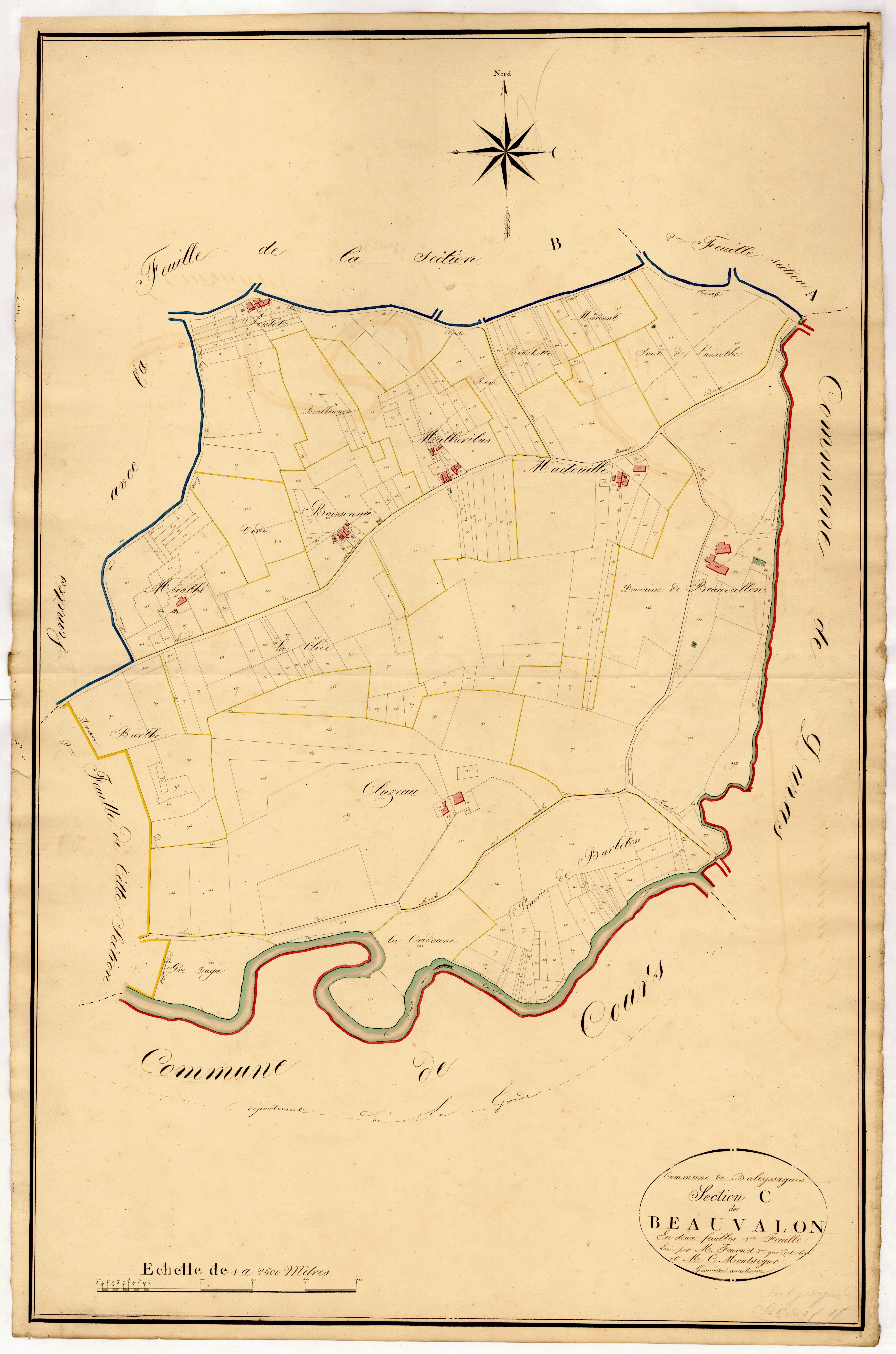 Plan napoléonien, atlas-C1 Beauvallon, Baleyssagues