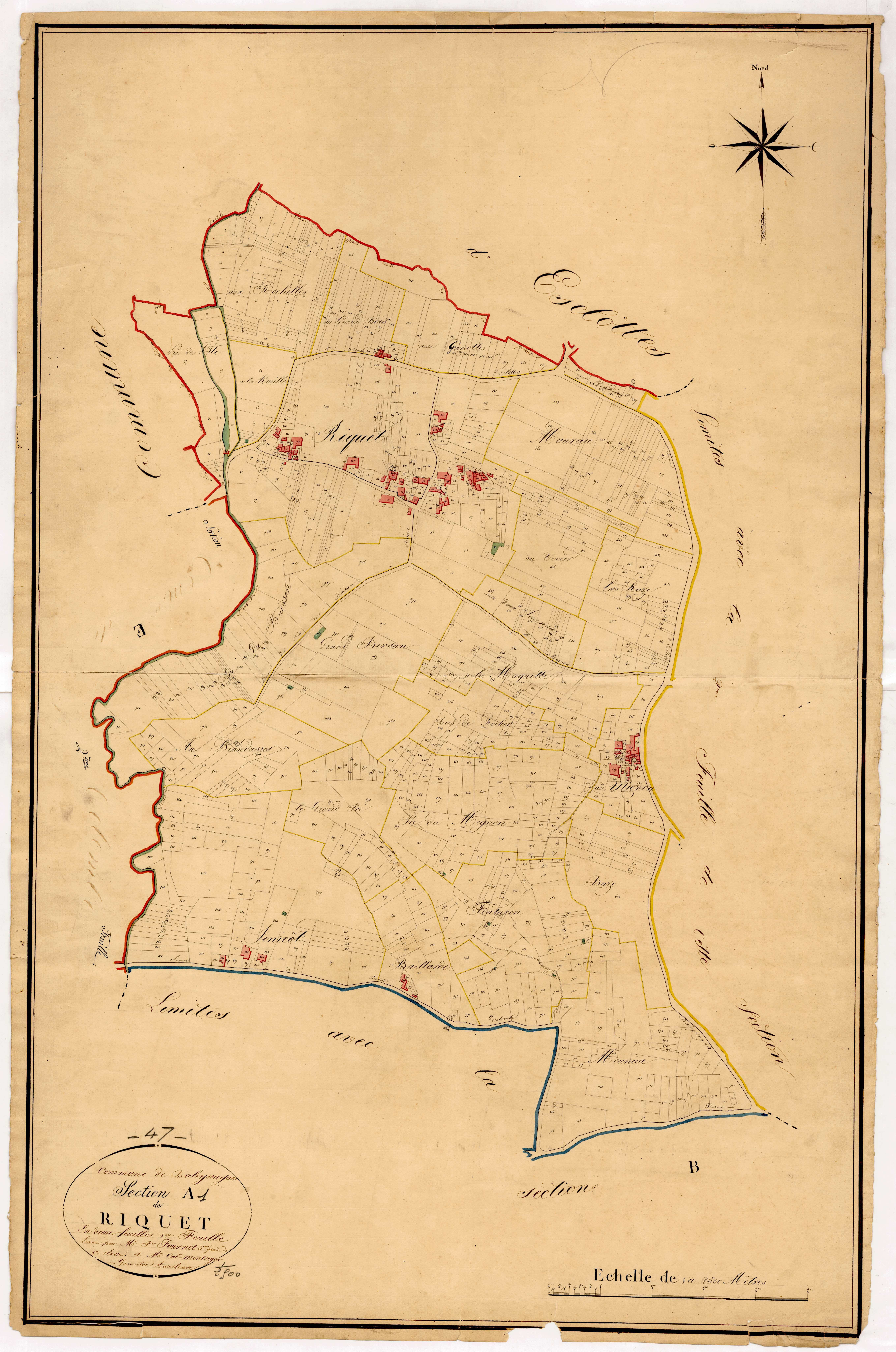 Plan napoléonien, atlas-A1 Riquet, Baleyssagues
