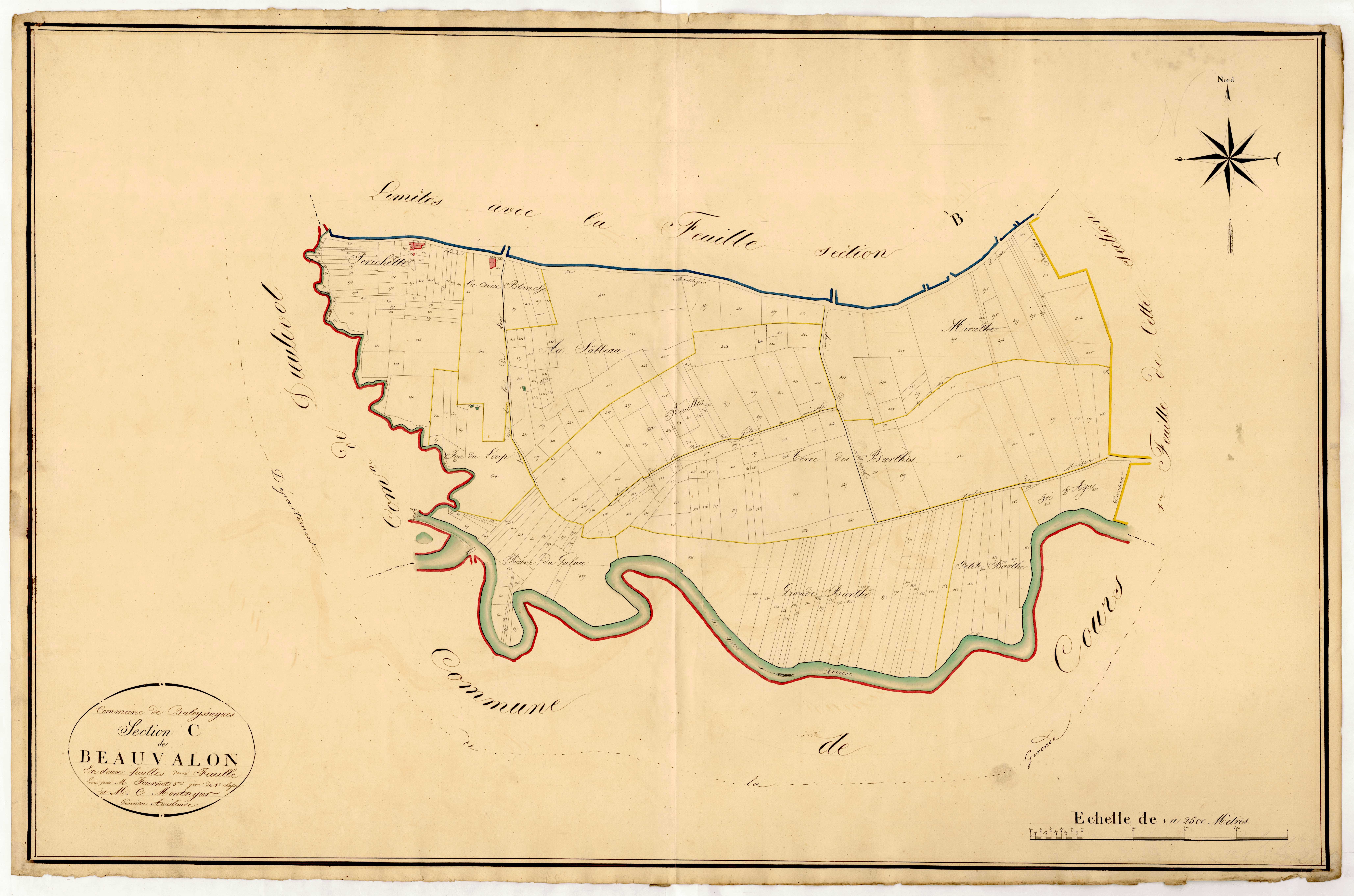 Plan napoléonien, atlas-C2 Beauvallon, Baleyssagues