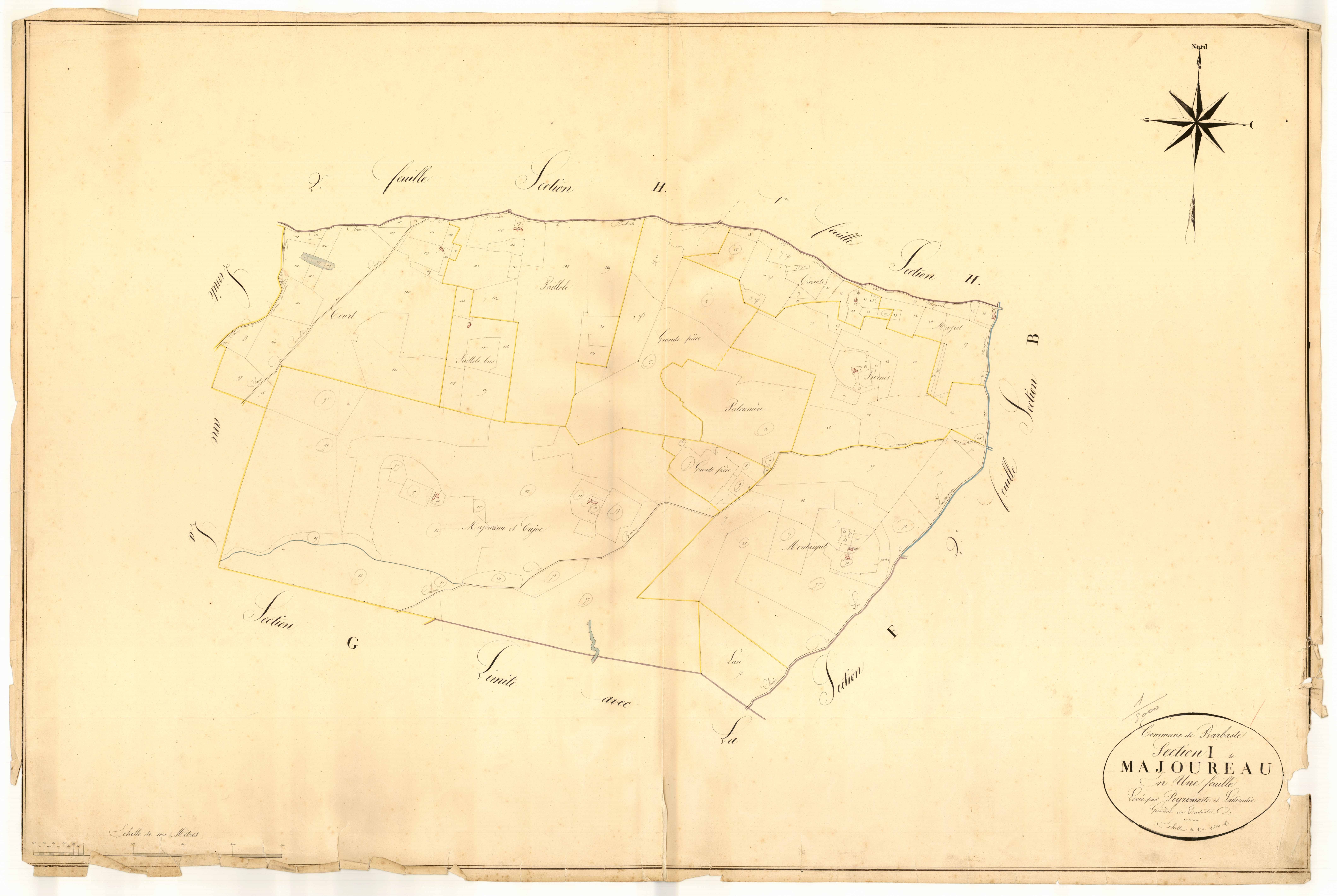 Plan napoléonien, atlas-I Majoureau, Barbaste