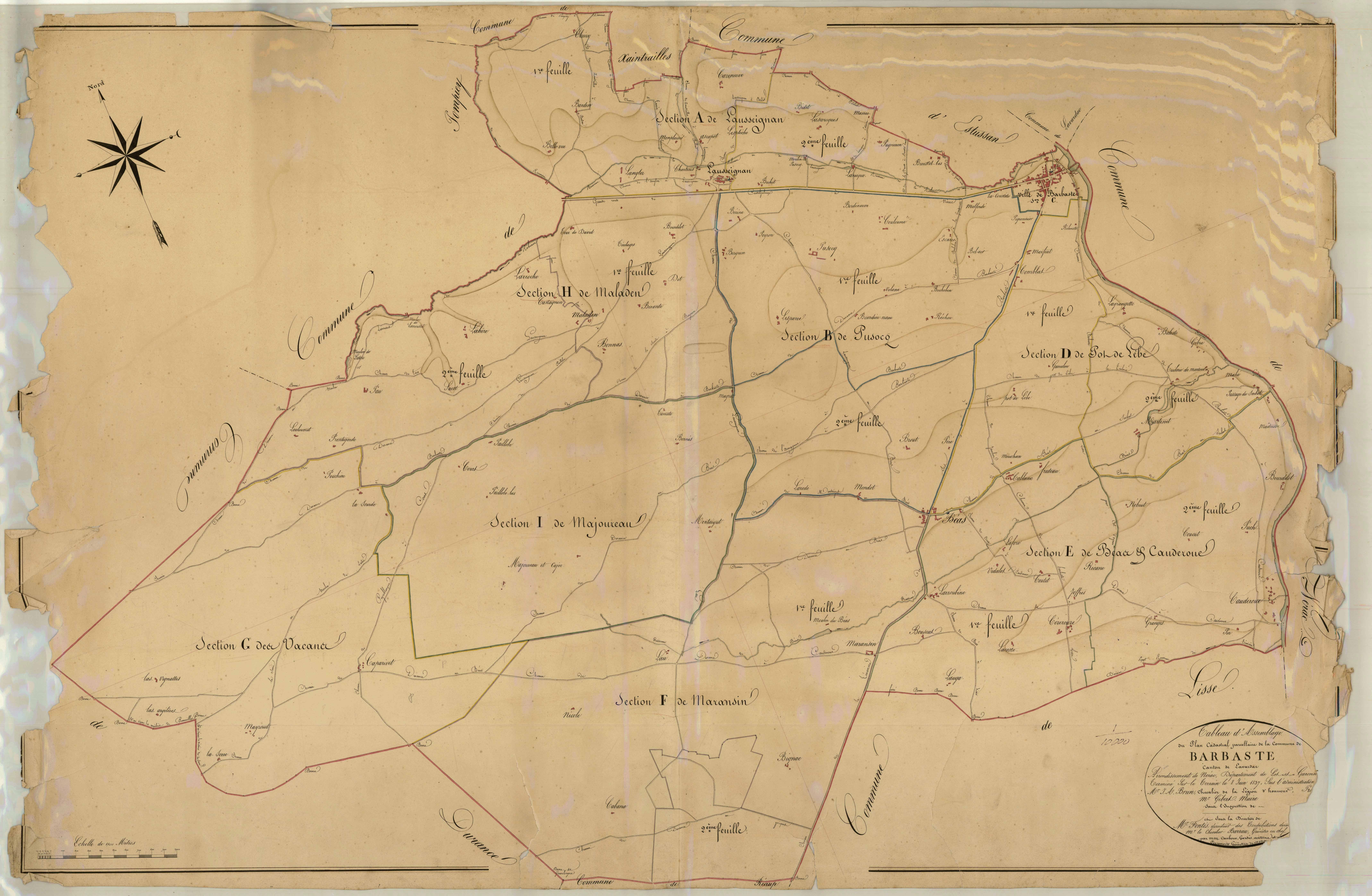 Plan napoléonien, atlas-TA, Barbaste