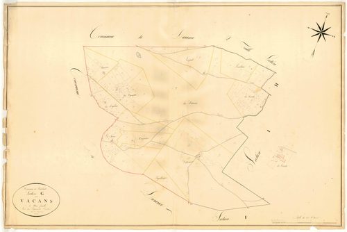 Plan napoléonien, atlas-G Vacans, Barbaste