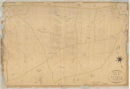 Plan napoléonien, atlas-B1 Pusocq, Barbaste