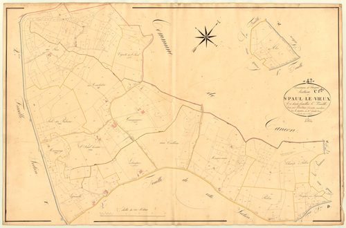 Plan napoléonien, atlas-C1 Saint-Paul-le-Vieux, Beaugas