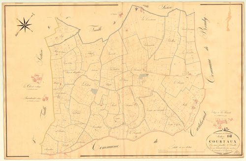 Plan napoléonien, atlas-D2 Courteaux, Beaugas