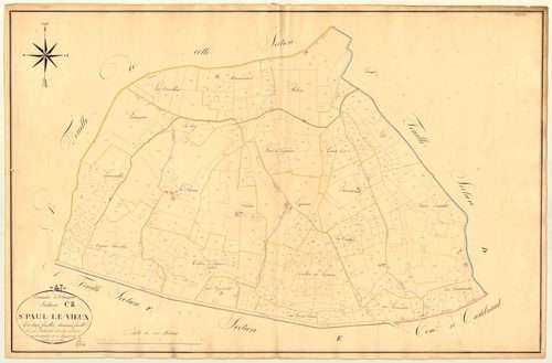 Plan napoléonien, atlas-C2 Saint-Paul-le-Vieux, Beaugas