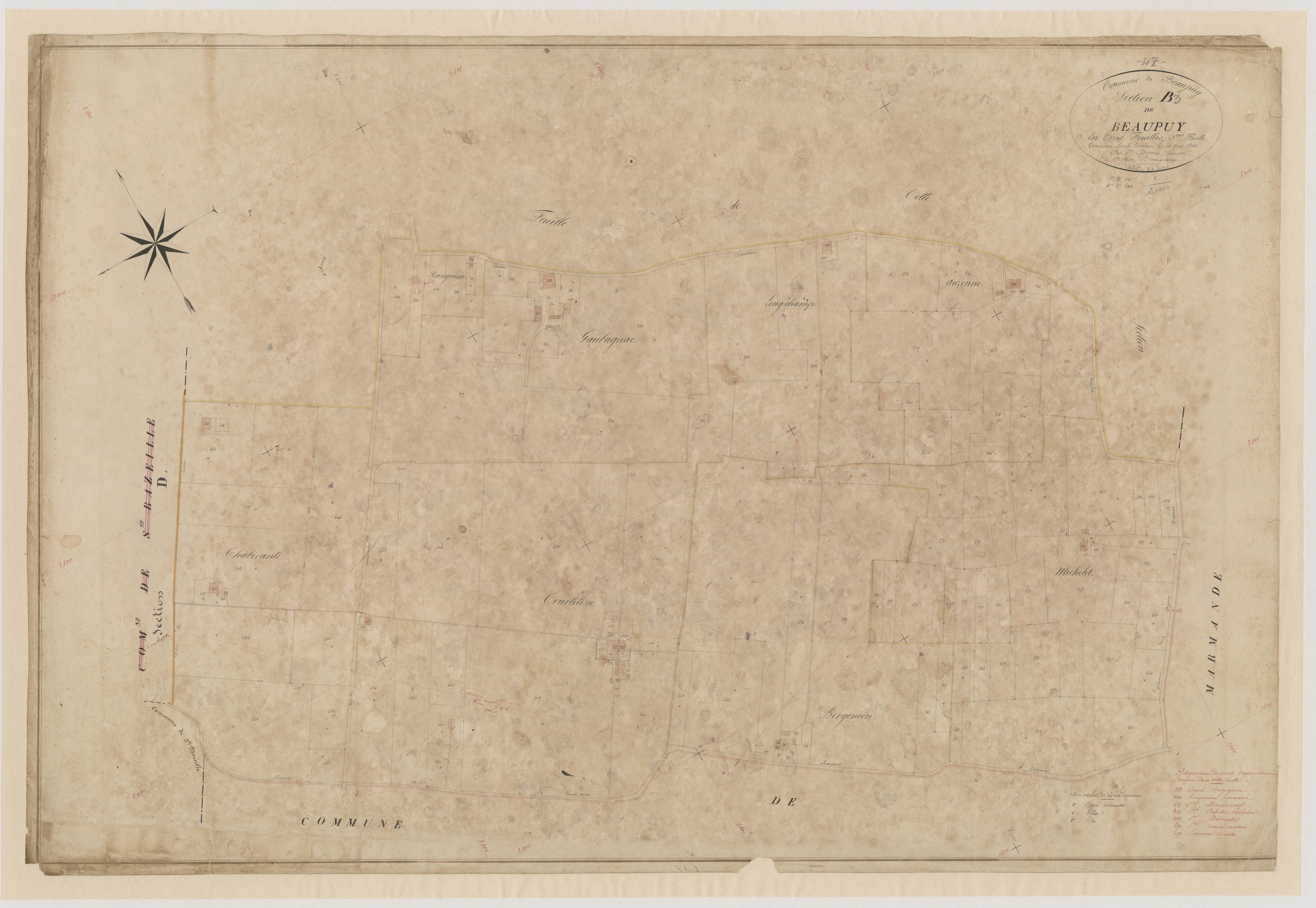 Plan napoléonien-B3 Beaupuy, Beaupuy