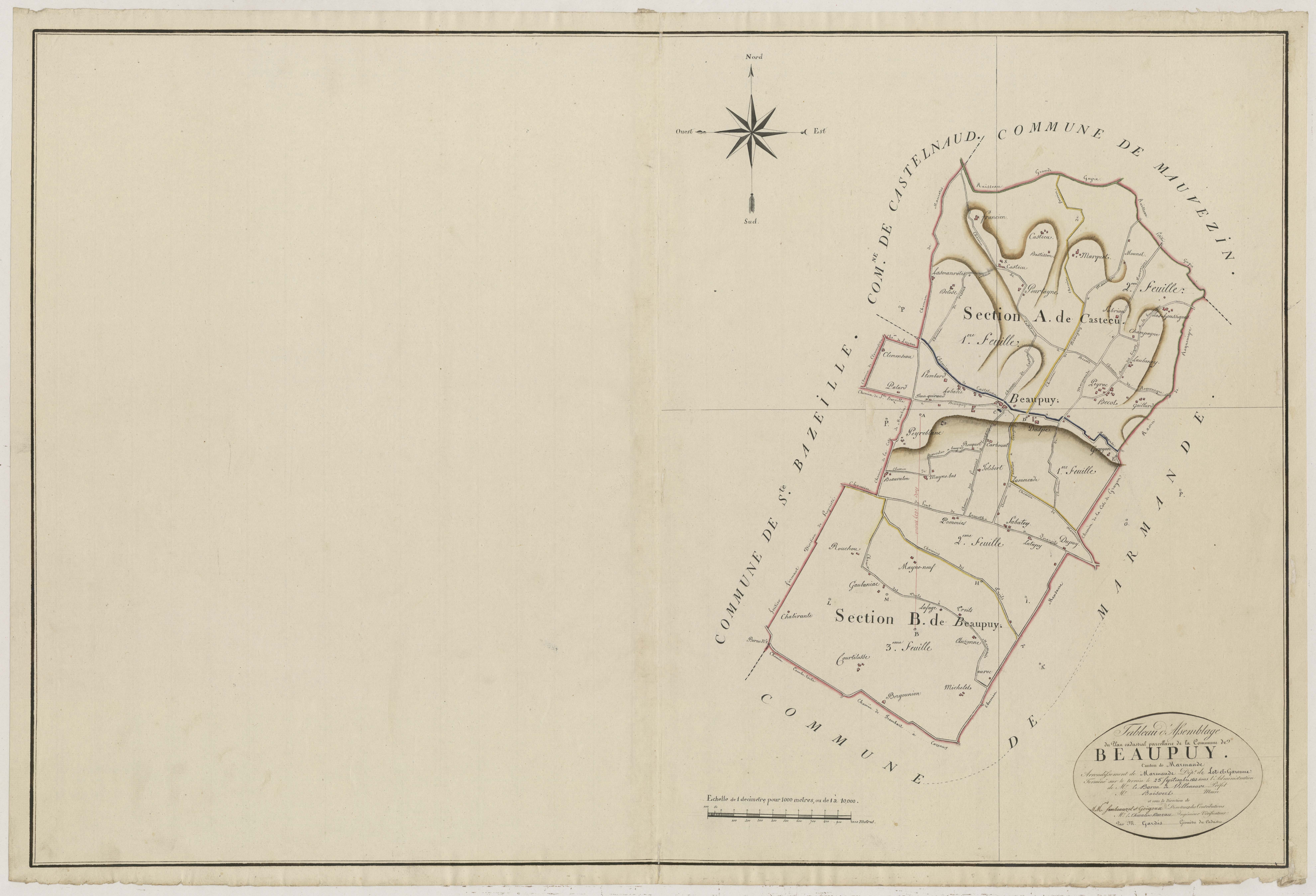 Plan primitif, atlas-TA, Beaupuy