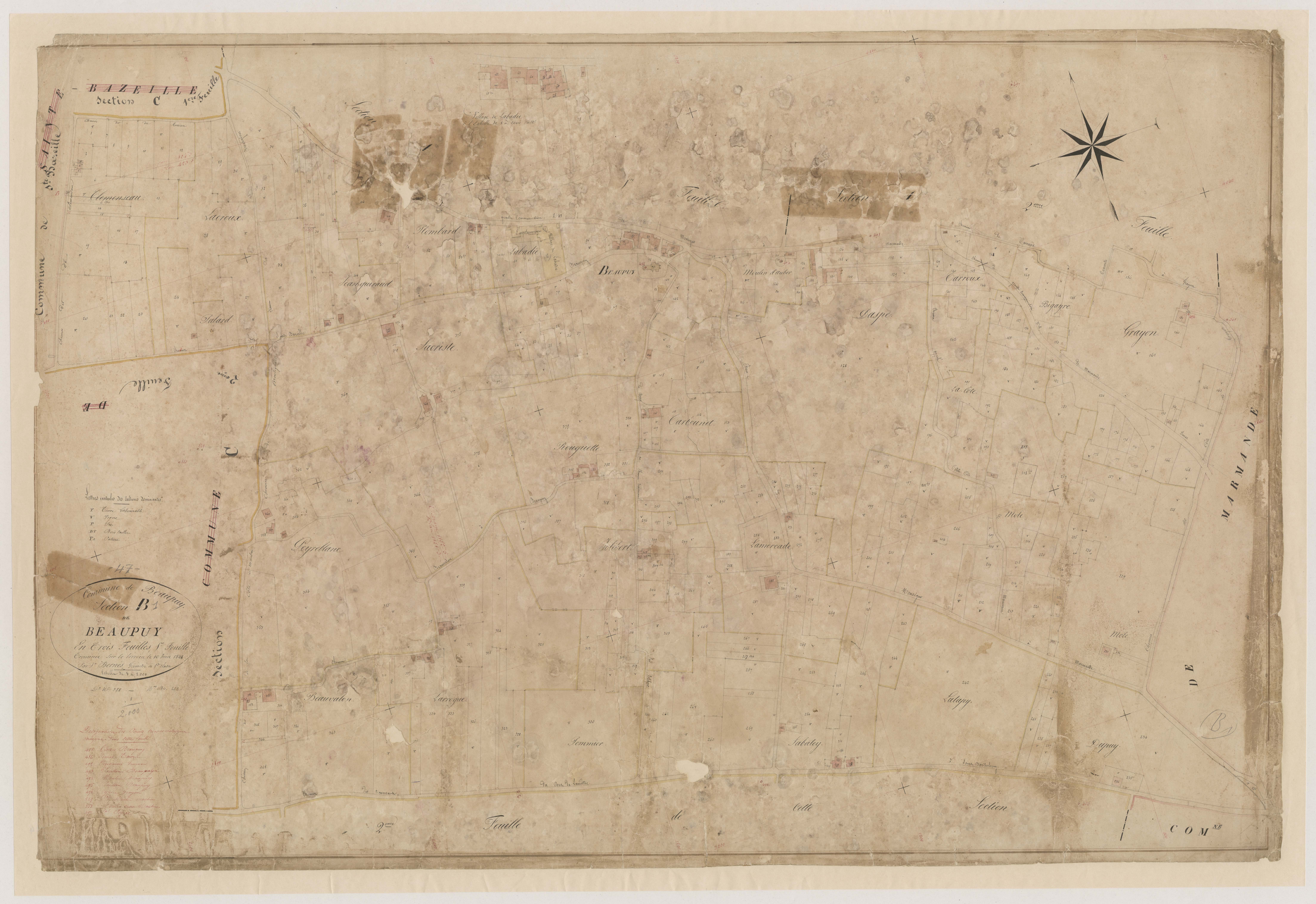 Plan napoléonien-B1 Beaupuy, Beaupuy