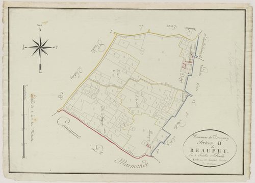 Plan primitif, atlas-B2 Beaupuy, Beaupuy