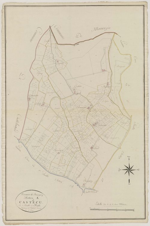 Plan primitif, atlas-A1 Castecu, Beaupuy