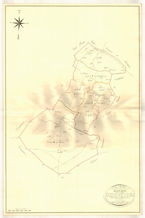 Plan napoléonien, atlas-TA, Beauziac