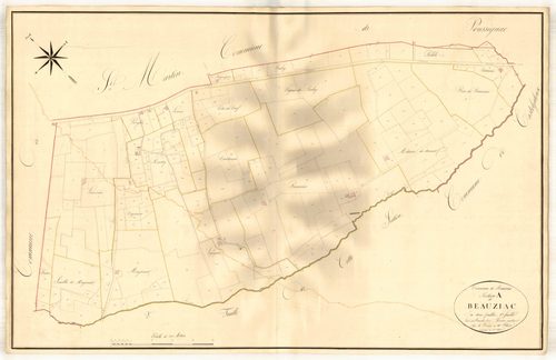 Plan napoléonien, atlas-A1 Castaing, Beauziac