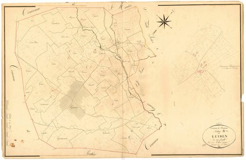 Plan napoléonien, atlas-B Le Tren, Beauziac