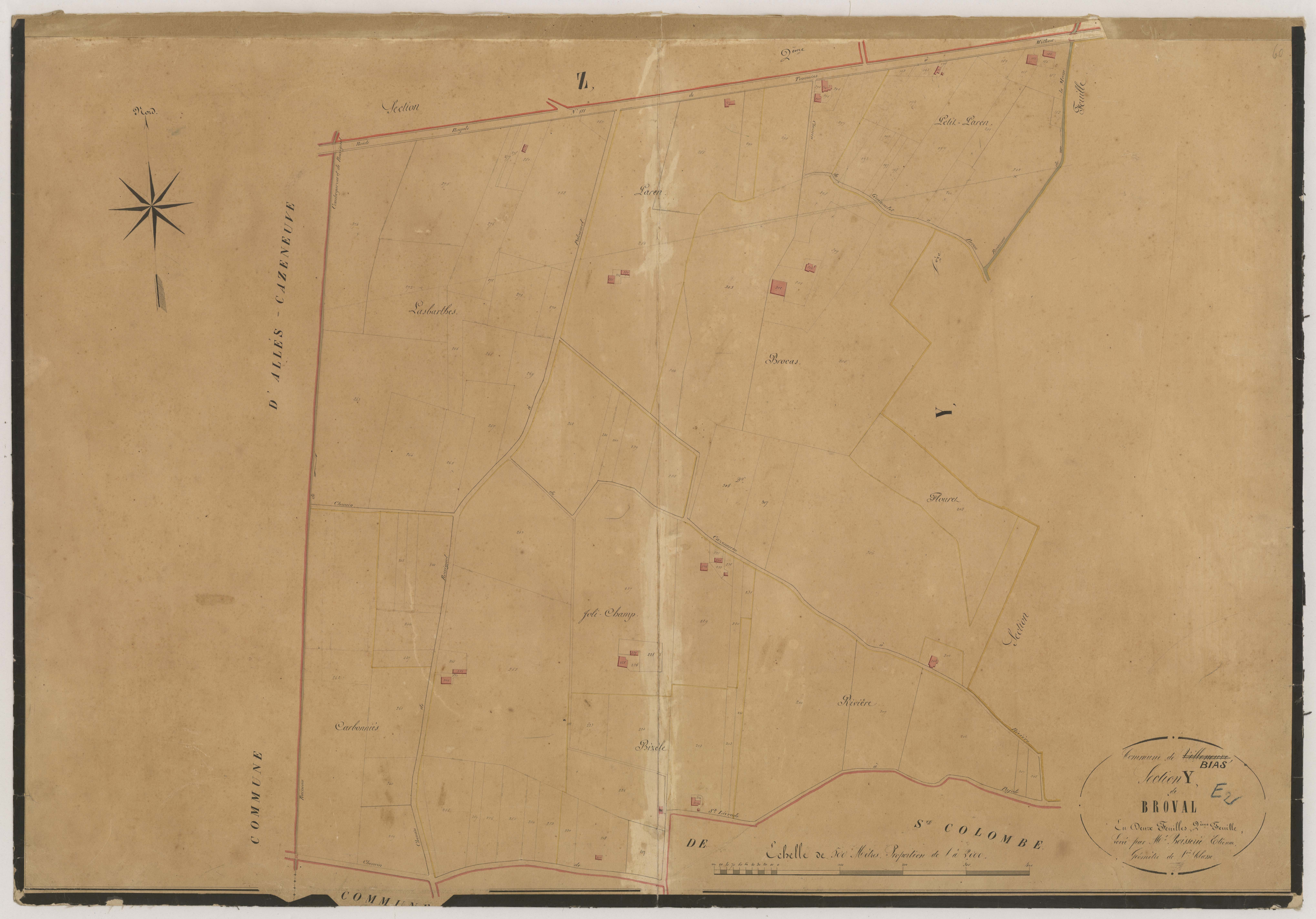 Plan napoléonien-E2 Broval, Bias