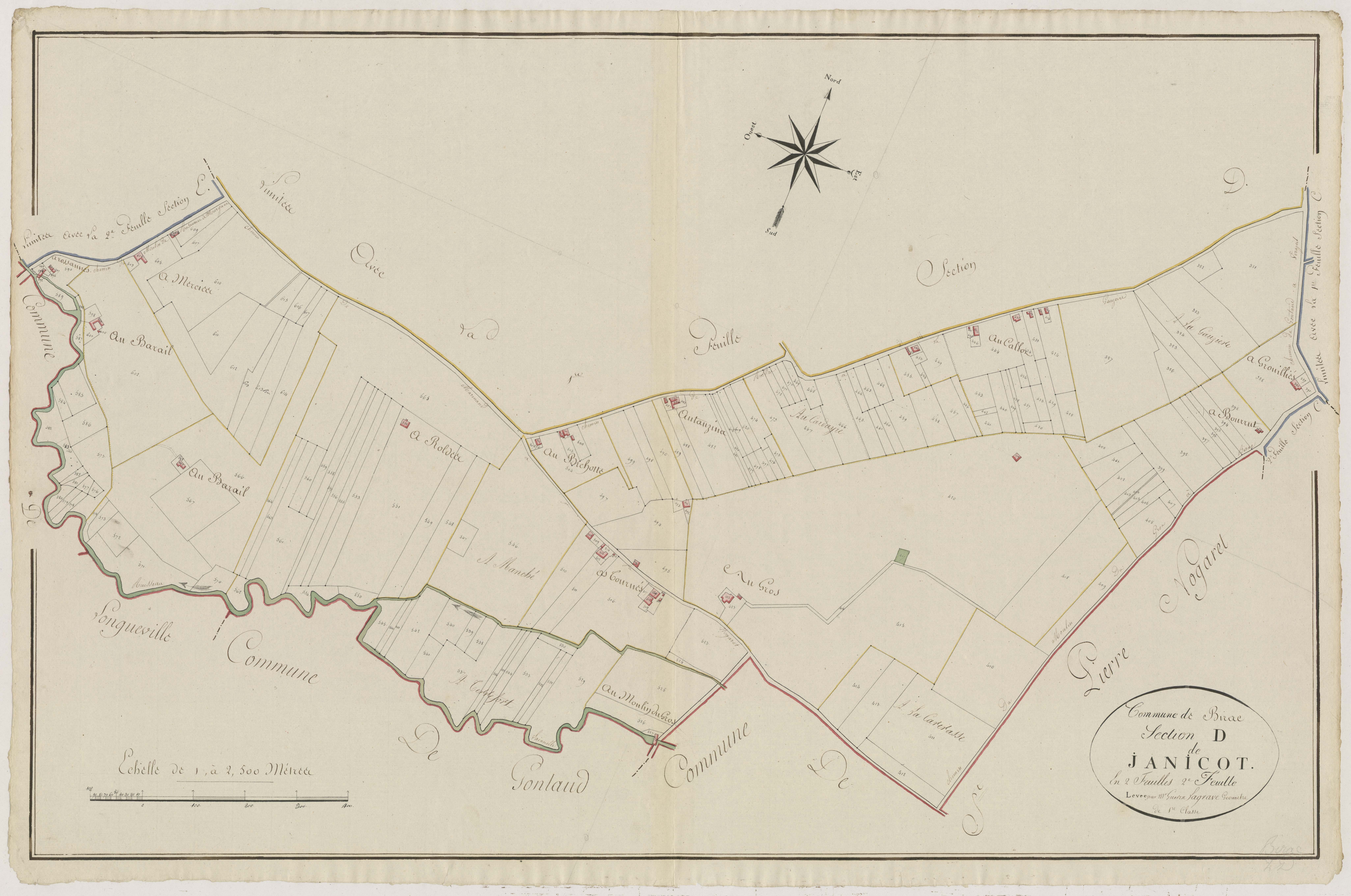 Plan primitif, atlas-D2 Janicot, Birac-sur-Trec
