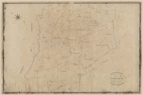 Plan napoléonien, feuille préparatoire-A2 Trouillès, Birac-sur-Trec