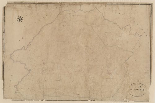 Plan napoléonien, feuille préparatoire-F2 De Bonnet, Birac-sur-Trec