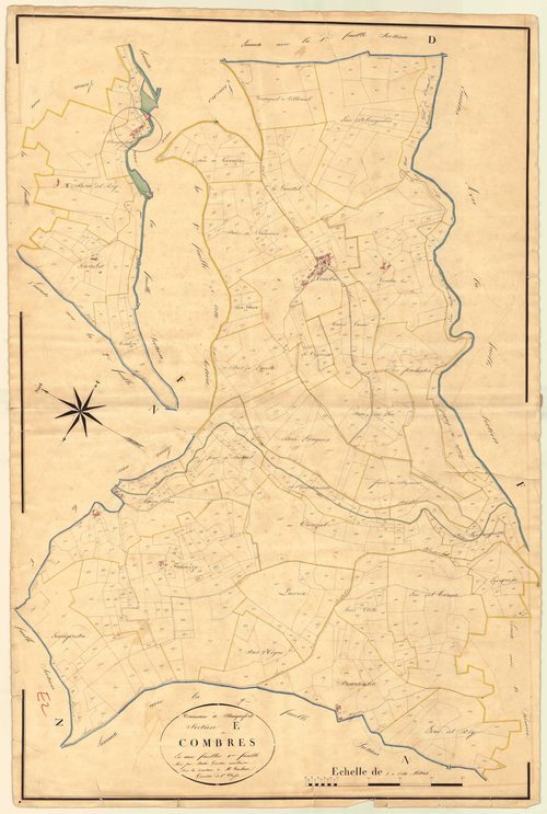 Plan napoléonien, atlas-E2 Combres, Blanquefort-sur-Briolance