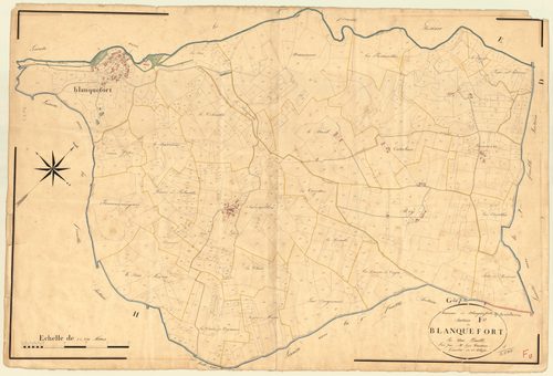 Plan napoléonien, atlas-F Blanquefort, Blanquefort-sur-Briolance