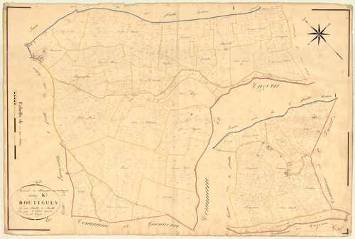 Plan napoléonien, atlas-K2 Boutigues, Blanquefort-sur-Briolance