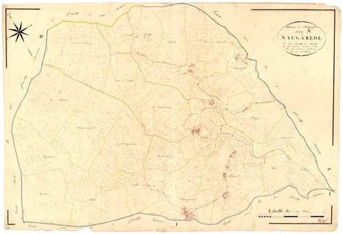 Plan napoléonien, atlas-N2 Naugarède, Blanquefort-sur-Briolance