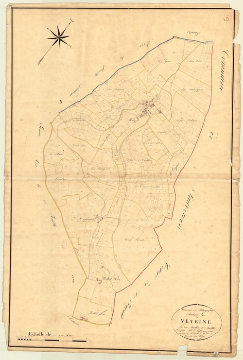 Plan napoléonien, atlas-G1 Veyrine, Blanquefort-sur-Briolance