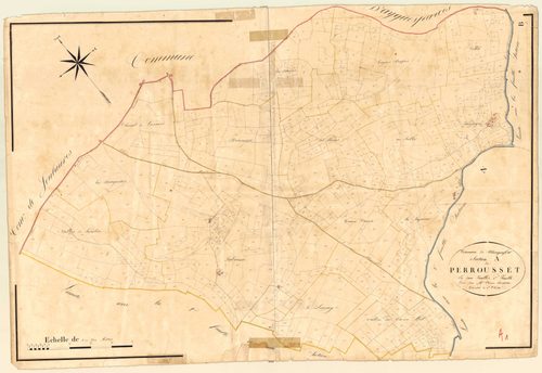Plan napoléonien, atlas-A1 Perrousset, Blanquefort-sur-Briolance