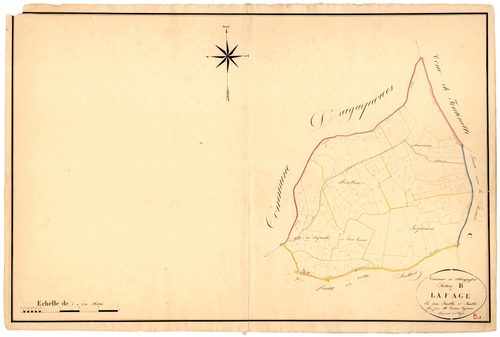 Plan napoléonien, atlas-B1 Lafage, Blanquefort-sur-Briolance