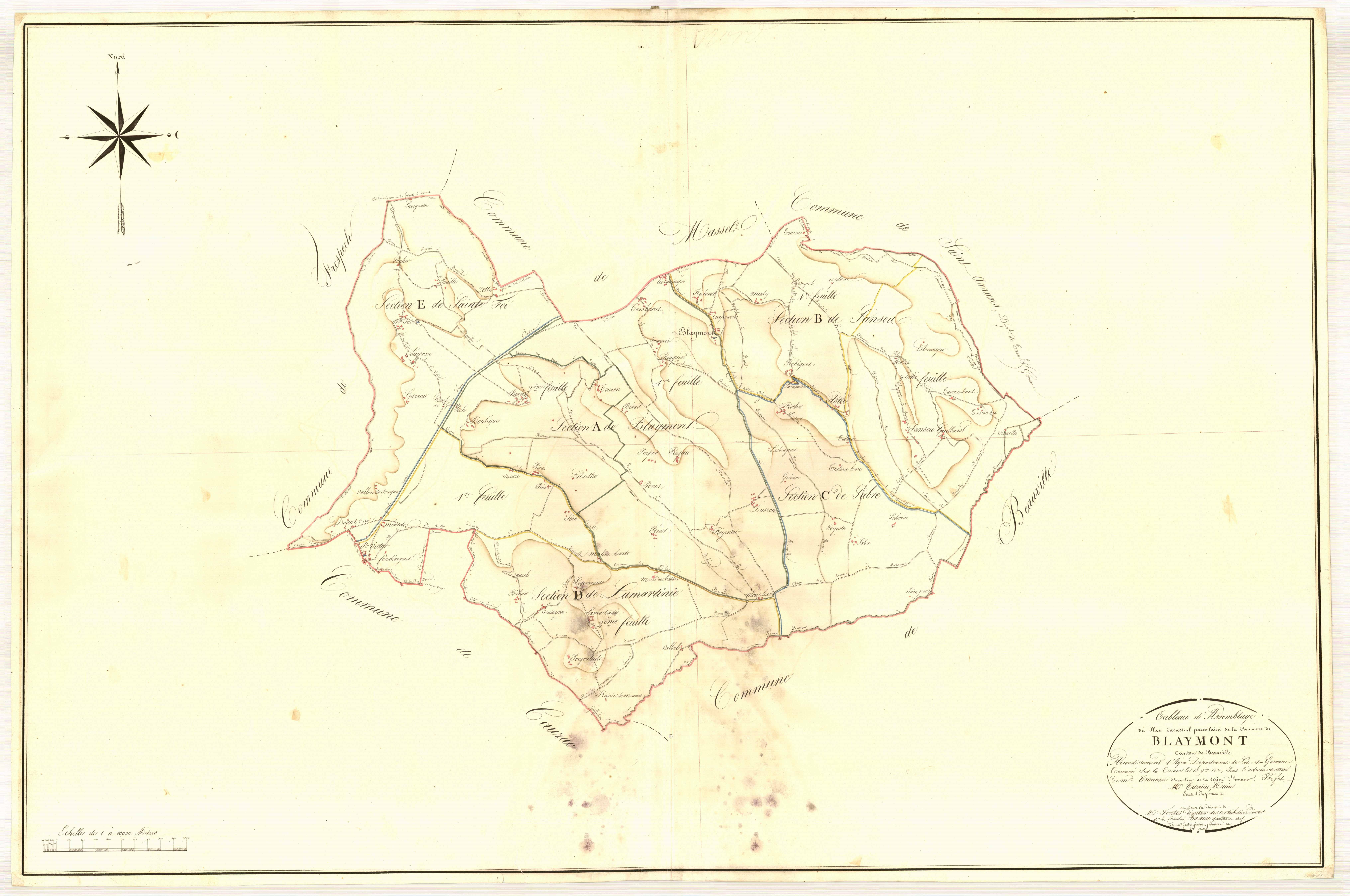 Plan napoléonien-TA, Blaymont