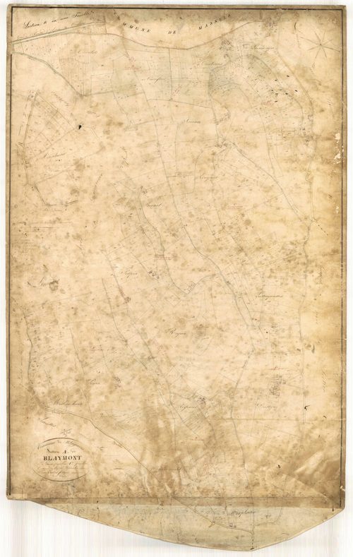 Plan napoléonien, feuille préparatoire-A1 Blaymont, Blaymont