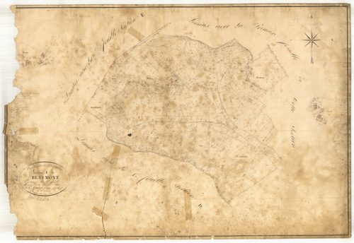 Plan napoléonien, feuille préparatoire-A2 Blaymont, Blaymont