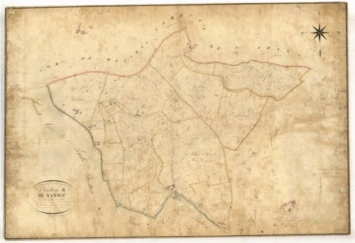 Plan napoléonien, feuille préparatoire-B1 Sansou, Blaymont