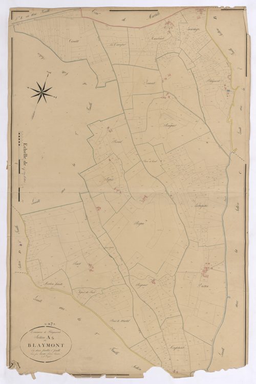 Plan napoléonien, feuille définitive-A1 Blaymont, Blaymont